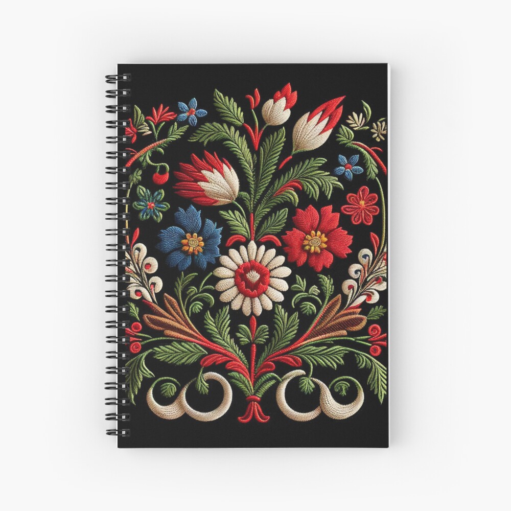 Traditional Portuguese Style Folk Embroidery Pattern Art Board