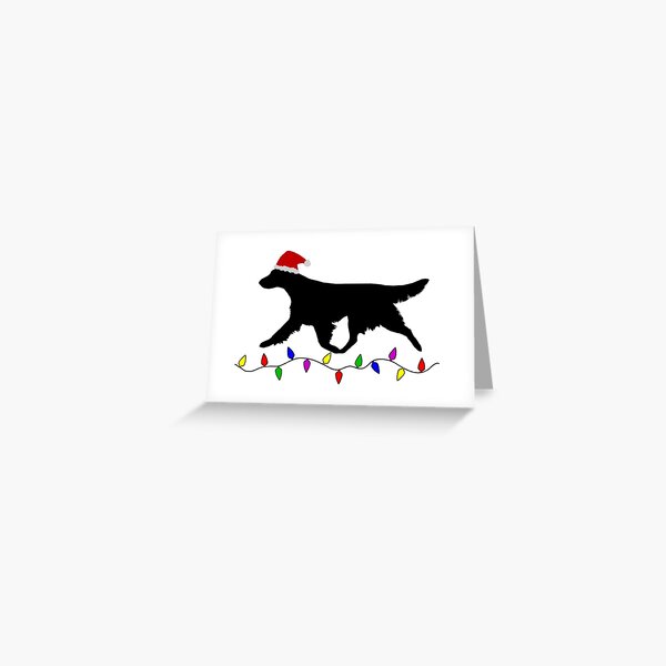 Flatcoated Retriever Christmas Card Greeting Card