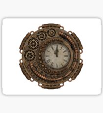 Steampunk Clock Sticker