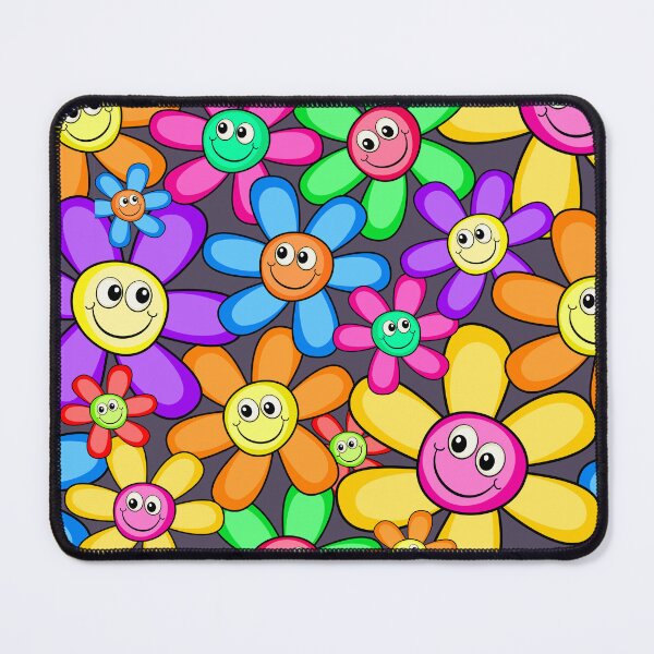 Item preview, Happy Face Retro Flowers Design designed and sold by Jandsgraphics.