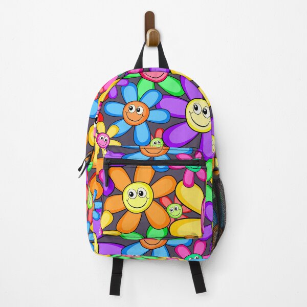 Item preview, Happy Face Retro Flowers Design designed and sold by Jandsgraphics.