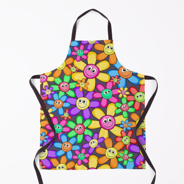Item preview, Happy Face Retro Flowers Design designed and sold by Jandsgraphics.