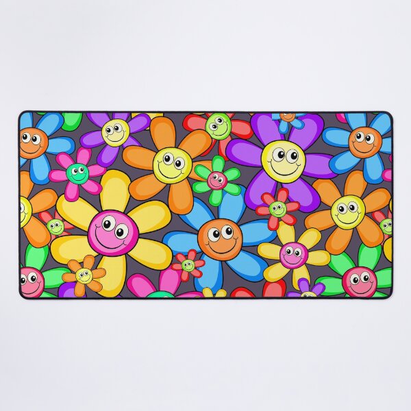 Item preview, Happy Face Retro Flowers Design designed and sold by Jandsgraphics.
