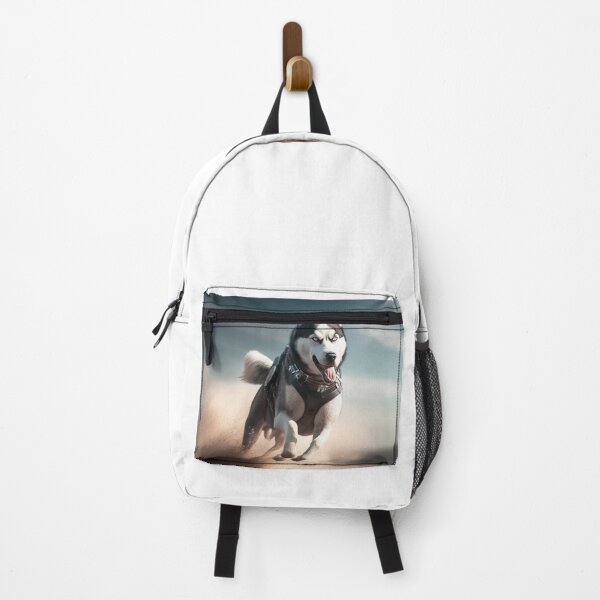 Item preview, Siberian husky running jumping flying on desert designed and sold by ARTeez⭐️⭐️⭐️⭐️⭐️.