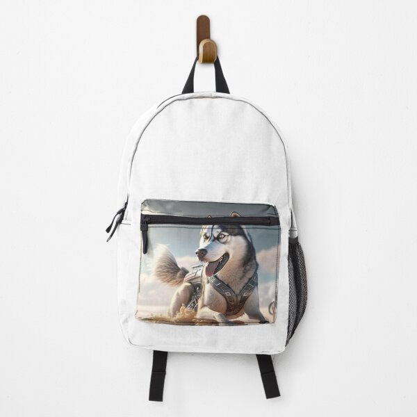 Item preview, Siberian husky running jumping flying on desert designed and sold by ARTeez⭐️⭐️⭐️⭐️⭐️.