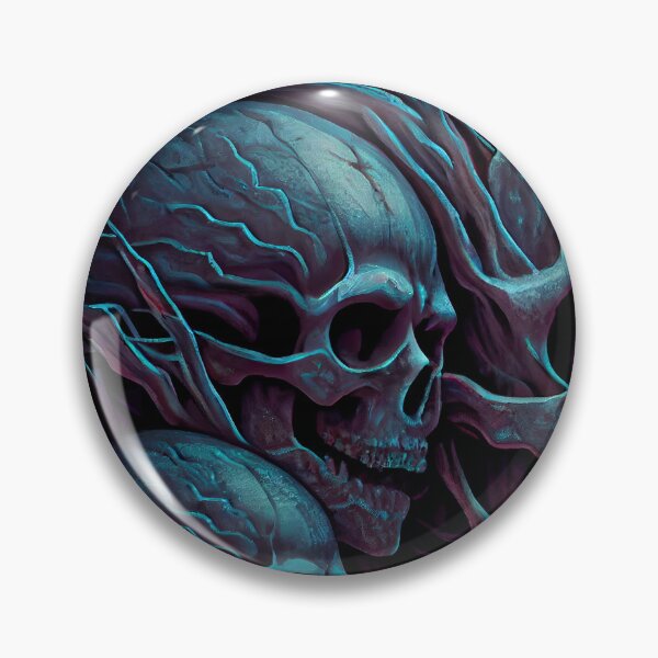 Item preview, Blue Catacomb Skulls designed and sold by OccultDreams.