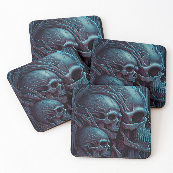 Item preview, Blue Catacomb Skulls designed and sold by OccultDreams.