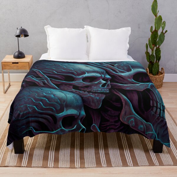 Item preview, Blue Catacomb Skulls designed and sold by OccultDreams.