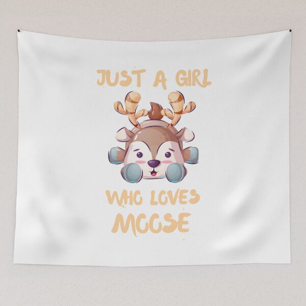 Item preview, Just A Girl Who Loves Moose designed and sold by DSC-Fashion.