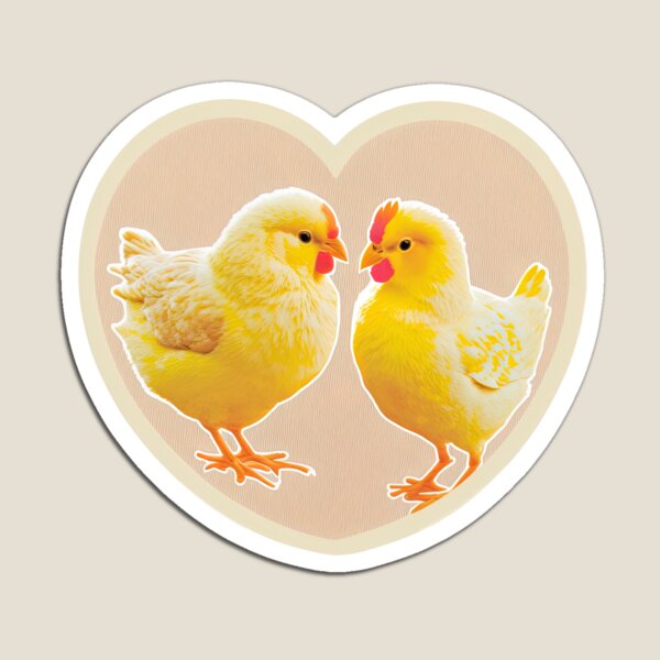 Artikelvorschau, Love Chicks, Sweet Valentines Day Gift, Chicken Lovers, Meaningful Gift, Anniversary Present, Distance Is Temporary entworfen und verkauft von MorphicPrints.