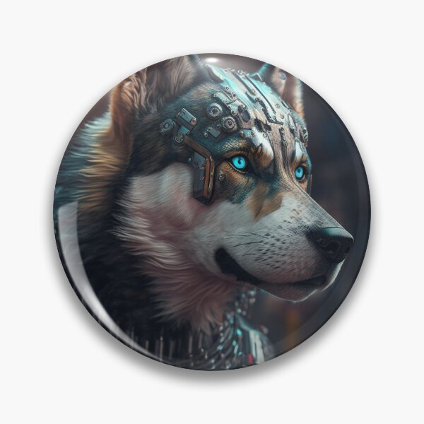 Item preview, Siberian husky cyberpunk technology designed and sold by ARTeez⭐️⭐️⭐️⭐️⭐️.