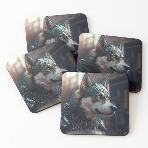 Item preview, Siberian husky cyberpunk technology designed and sold by ARTeez⭐️⭐️⭐️⭐️⭐️.