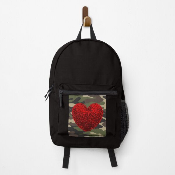 Item preview, TS-CAMO-Camo Supreme-Shaggy Heart!! (Red) designed and sold by SunMoonBeyond.