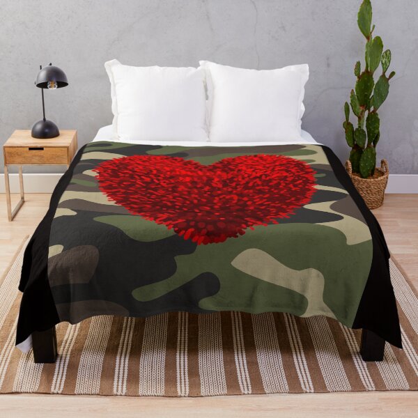 Item preview, TS-CAMO-Camo Supreme-Shaggy Heart!! (Red) designed and sold by SunMoonBeyond.