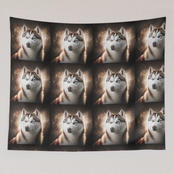 Item preview, Siberian husky with light aura designed and sold by ARTeez⭐️⭐️⭐️⭐️⭐️.
