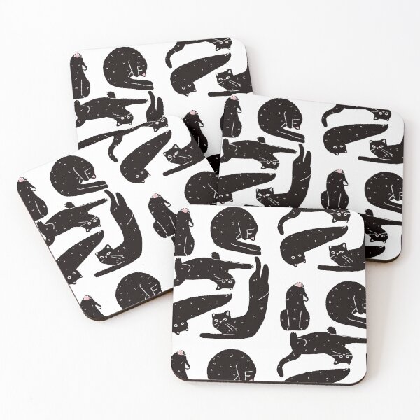 Item preview, Strange Black Blob Cats designed and sold by aymeigh.