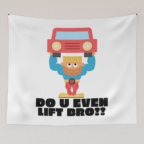 Item preview,  Do You Even Lift Bro? Funny Muscle Dude Meme Lifting Car Workout Joke Savage Beast Mode designed and sold by doseofwin.
