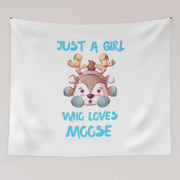 Item preview, Just A Girl Who Loves Moose designed and sold by DSC-Fashion.