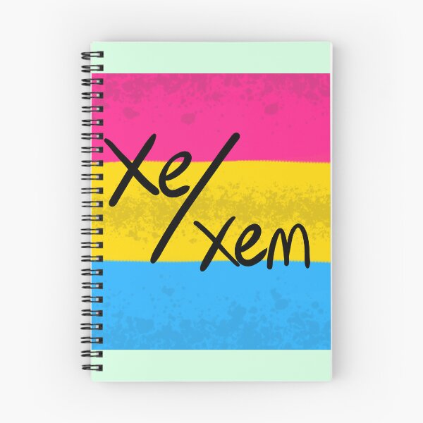 Item preview, Pansexual Pan Panromantic Xe/Xem Pronoun Pin Pride Flag LGBT LGBTQIA Trans Nonbinary Enby Neopronouns designed and sold by Spell-the-Bee.