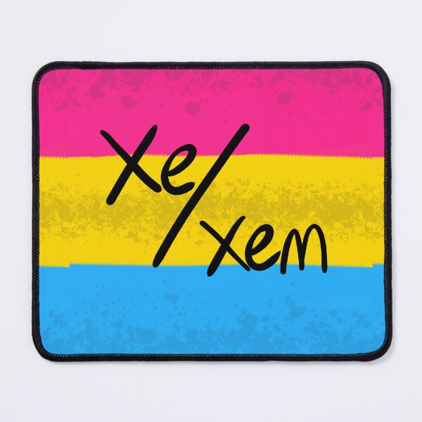 Item preview, Pansexual Pan Panromantic Xe/Xem Pronoun Pin Pride Flag LGBT LGBTQIA Trans Nonbinary Enby Neopronouns designed and sold by Spell-the-Bee.