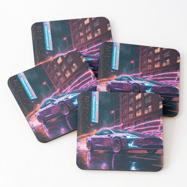 Item preview, Velocidad eléctrica: un coche chispeante en las calles de Nueva York designed and sold by Manuel Rinaldi.