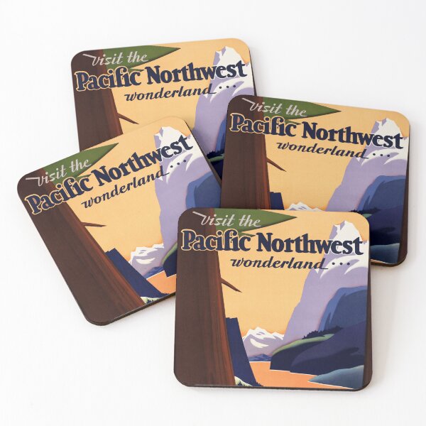 Item preview, Visit The PACIFIC NORTHWEST Wonderland 1925 America Old Travel Poster designed and sold by retroposters.