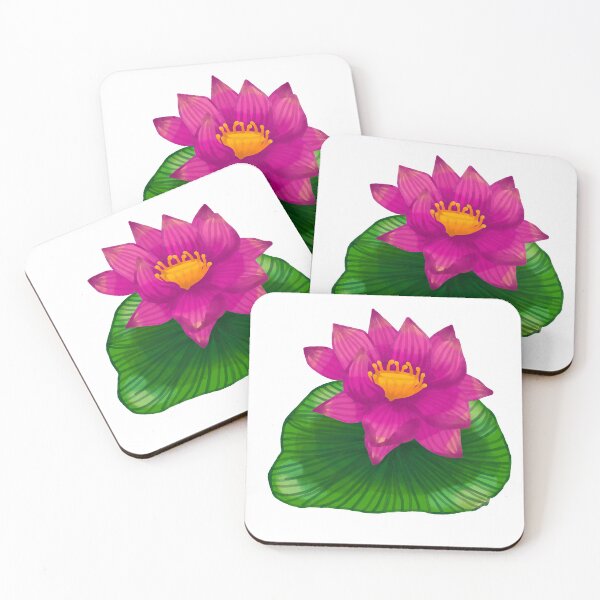 Item preview, Pink Lotus flower in watercolor style designed and sold by pamaripai.