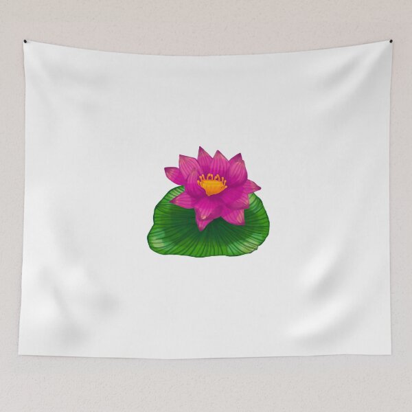 Item preview, Pink Lotus flower in watercolor style designed and sold by pamaripai.