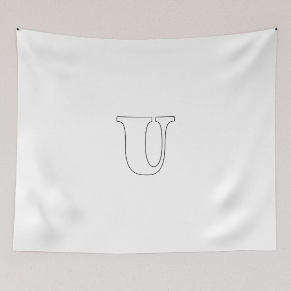 Item preview, Letter U Monogram Retro designed and sold by Dirtcheapartist.