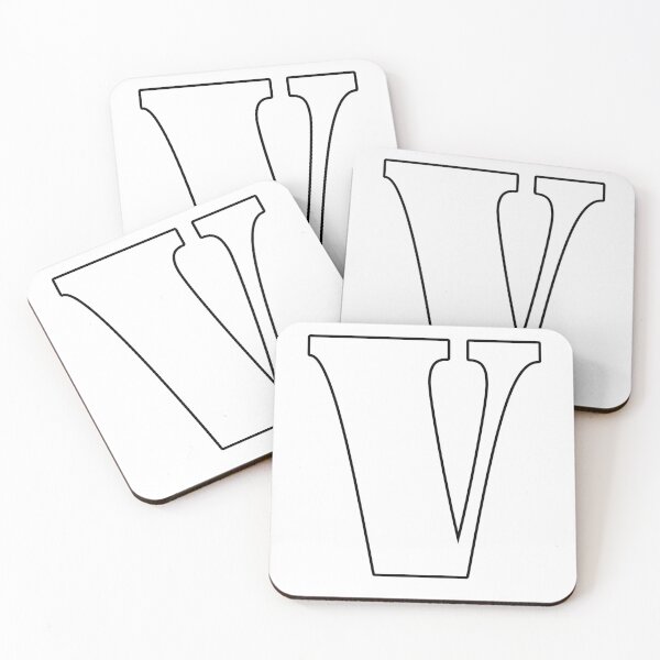 Aperçu de l'œuvre Lettre V monogramme rétro créée et vendue par Dirtcheapartist.