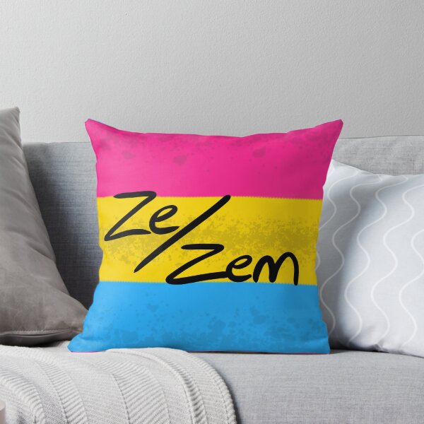 Item preview, Pansexual Pan Panromantic Ze/zem Pronoun Pin Pride Flag LGBT LGBTQIA Trans Nonbinary Enby Neopronouns designed and sold by Spell-the-Bee.