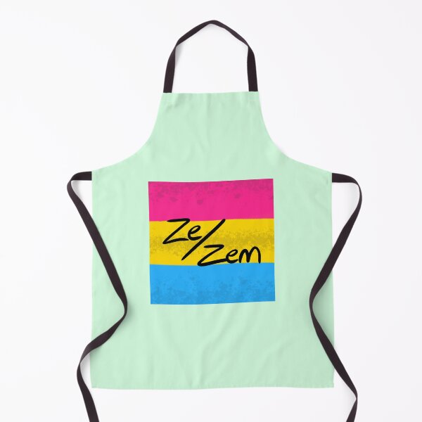 Item preview, Pansexual Pan Panromantic Ze/zem Pronoun Pin Pride Flag LGBT LGBTQIA Trans Nonbinary Enby Neopronouns designed and sold by Spell-the-Bee.