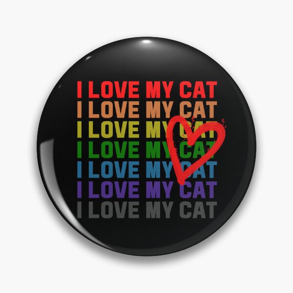Item preview, I LOVE MY CAT Rainbow designed and sold by RagWeasel.