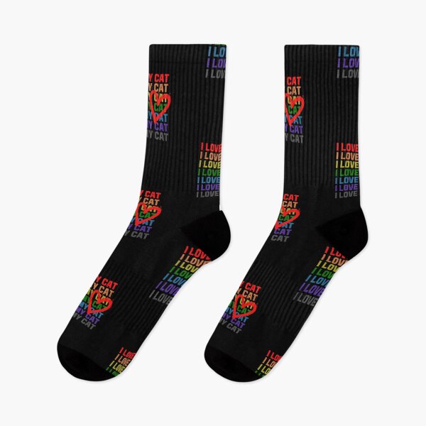 Item preview, I LOVE MY CAT Rainbow designed and sold by RagWeasel.