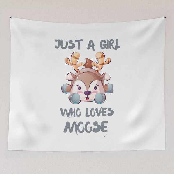 Item preview, Just A Girl Who Loves Moose designed and sold by DSC-Fashion.