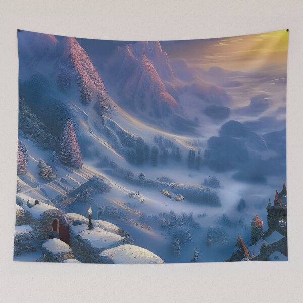 Item preview, Winter's Charm: A Snowy Landscape Design designed and sold by Story24net.