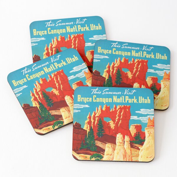 Item preview, This Summer Visit BRYCE CANYON NATIONAL PARK Utah USA 1910s Vintage Tourism Poster designed and sold by retroposters.