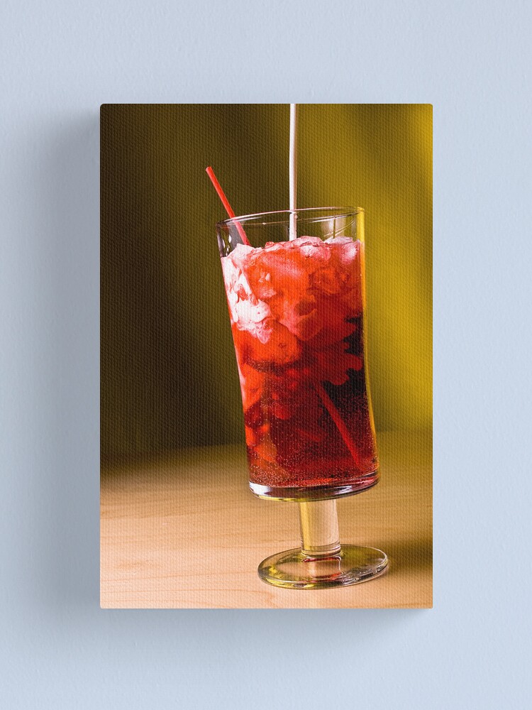 Thumbnail 1 of 3, Canvas Print, Italian Soda: Raspberry designed and sold by trapane.