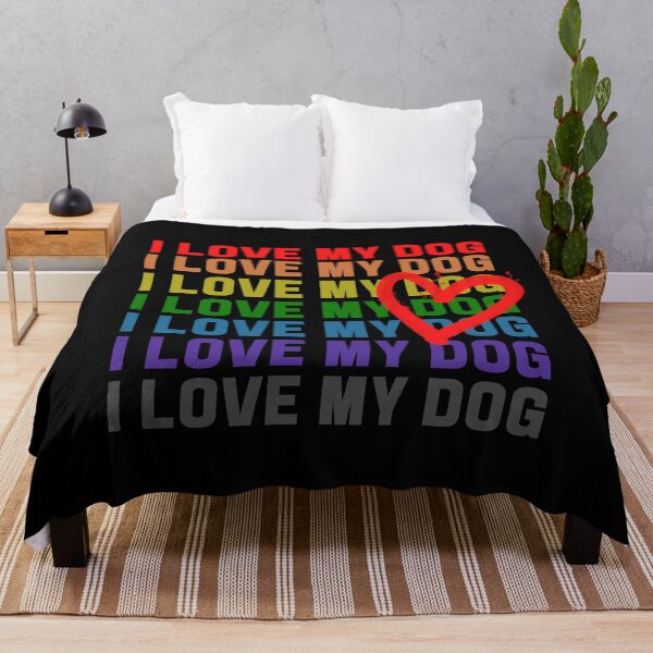 Item preview, I LOVE MY DOG Rainbow designed and sold by RagWeasel.