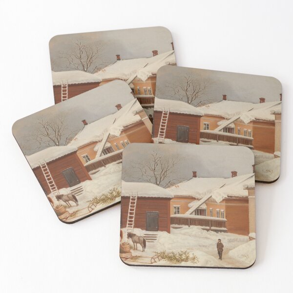 Item preview, Winter scenery - The Liljenstrand House in Winter by Magnus von Wright designed and sold by AR-shop.