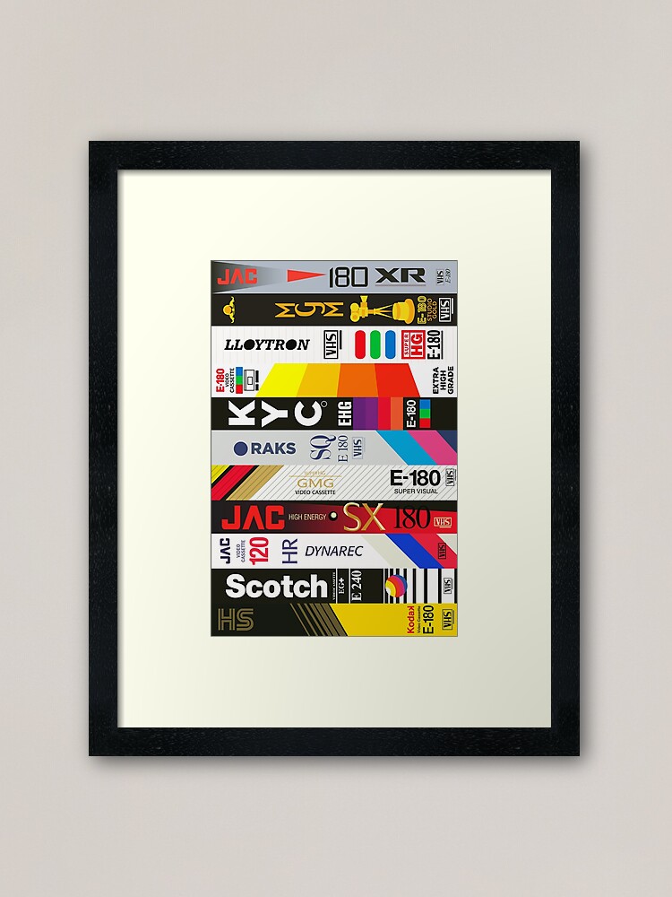 Alternate view of VHS Framed Art Print