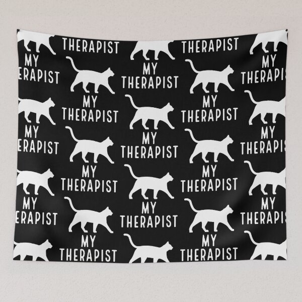 Item preview, My Cat is My Therapist designed and sold by narekmug.
