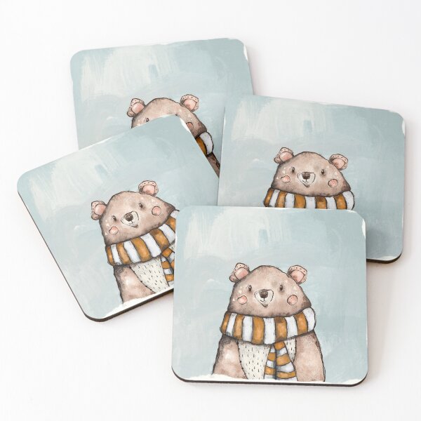 Item preview, Little Bear - Cute Nursery Handpainted Bear Illustration // Woodland Illustration // Kid's Illustration designed and sold by lineosa.