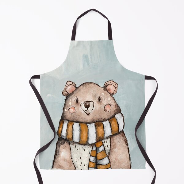 Item preview, Little Bear - Cute Nursery Handpainted Bear Illustration // Woodland Illustration // Kid's Illustration designed and sold by lineosa.
