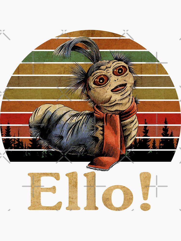 Ello Labyrinth Worm Vintage Movie Sticker For Sale By Arhpfawlel Redbubble