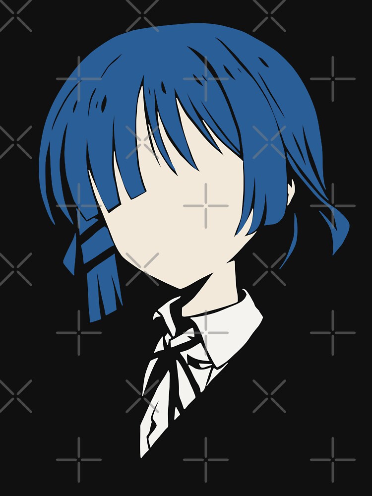 Bocchi the Rock Anime Characters Blue Short Haired Girl Ryo Yamada Pfp in  Minimalist Vector Art (Transparent) - Bocchi The Rock - Pin