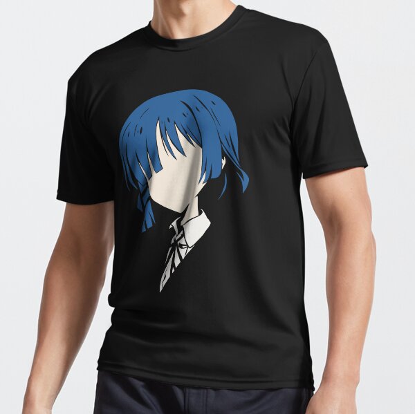 Bocchi the Rock Anime Characters Blue Short Haired Girl Ryo Yamada Pfp in  Minimalist Vector Art (Transparent) - Bocchi The Rock - T-Shirt