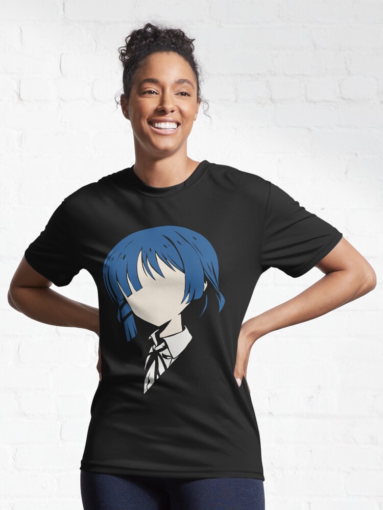 Bocchi the Rock Anime Characters Blue Short Haired Girl Ryo Yamada Pfp in  Minimalist Vector Art (Transparent) - Bocchi The Rock - T-Shirt