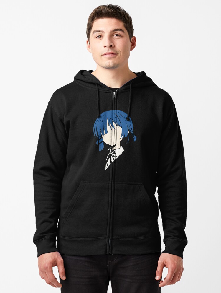 Bocchi the Rock Anime Characters Blue Short Haired Girl Ryo Yamada Pfp in  Minimalist Vector Art (Transparent) - Bocchi The Rock - T-Shirt