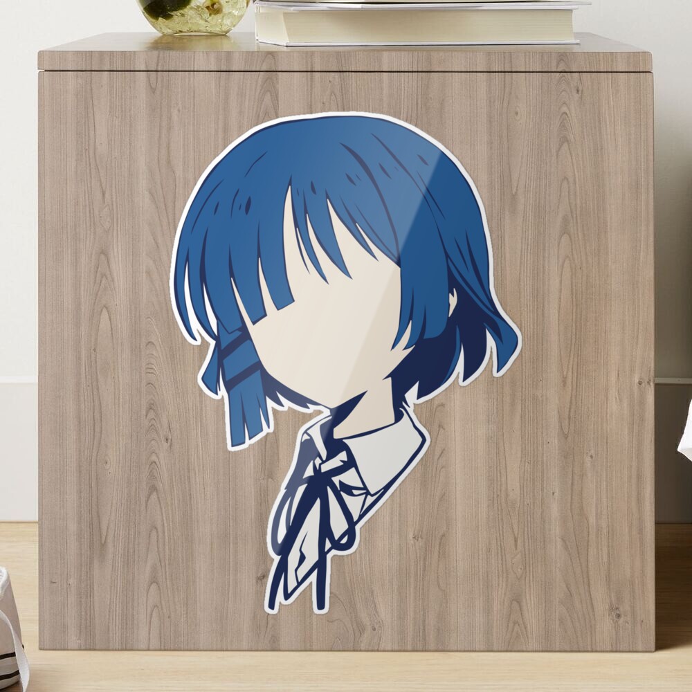 Bocchi the Rock Anime Characters Blue Short Haired Girl Ryo Yamada Pfp in  Minimalist Vector Art (Transparent) - Bocchi The Rock - Pin